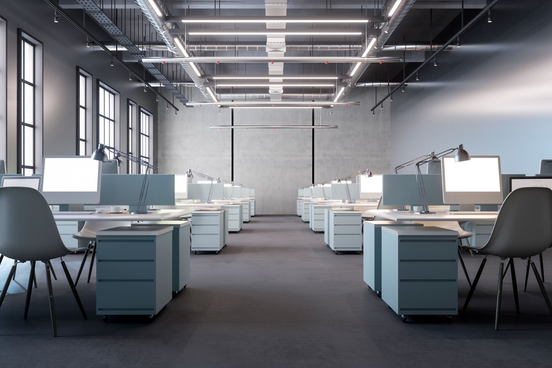New modern industrial office space